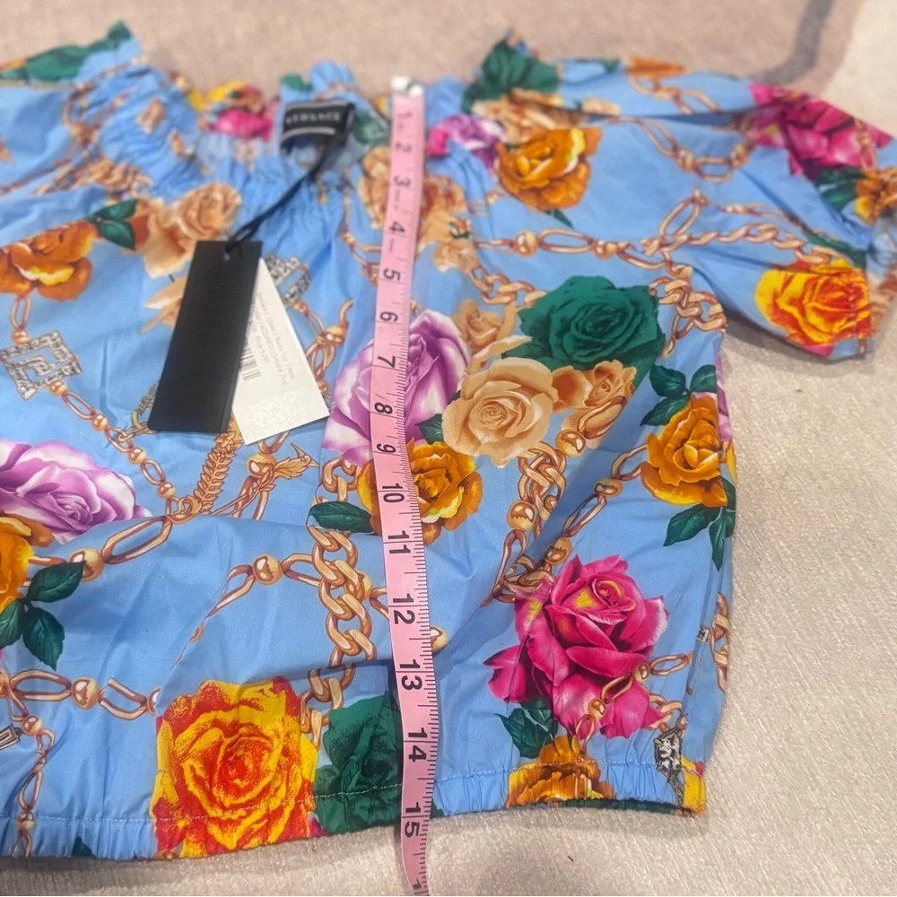 Versace Blue Chain and Rose Top 10Y BNWT - Picture 10 of 11
